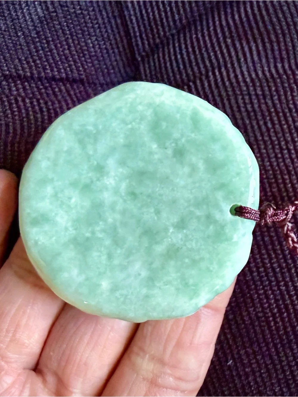 Jadeite Laughing Buddha Pendant